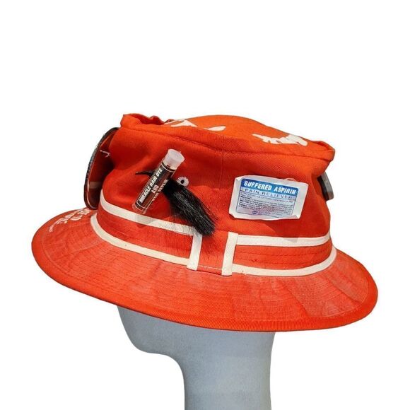 Vintage 1989 Red Funny Camping Hat - Picture 3 of 7